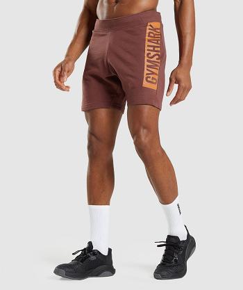 Pánské Šortky Gymshark Bold Růžové Hnědé | CZ 2871WNB